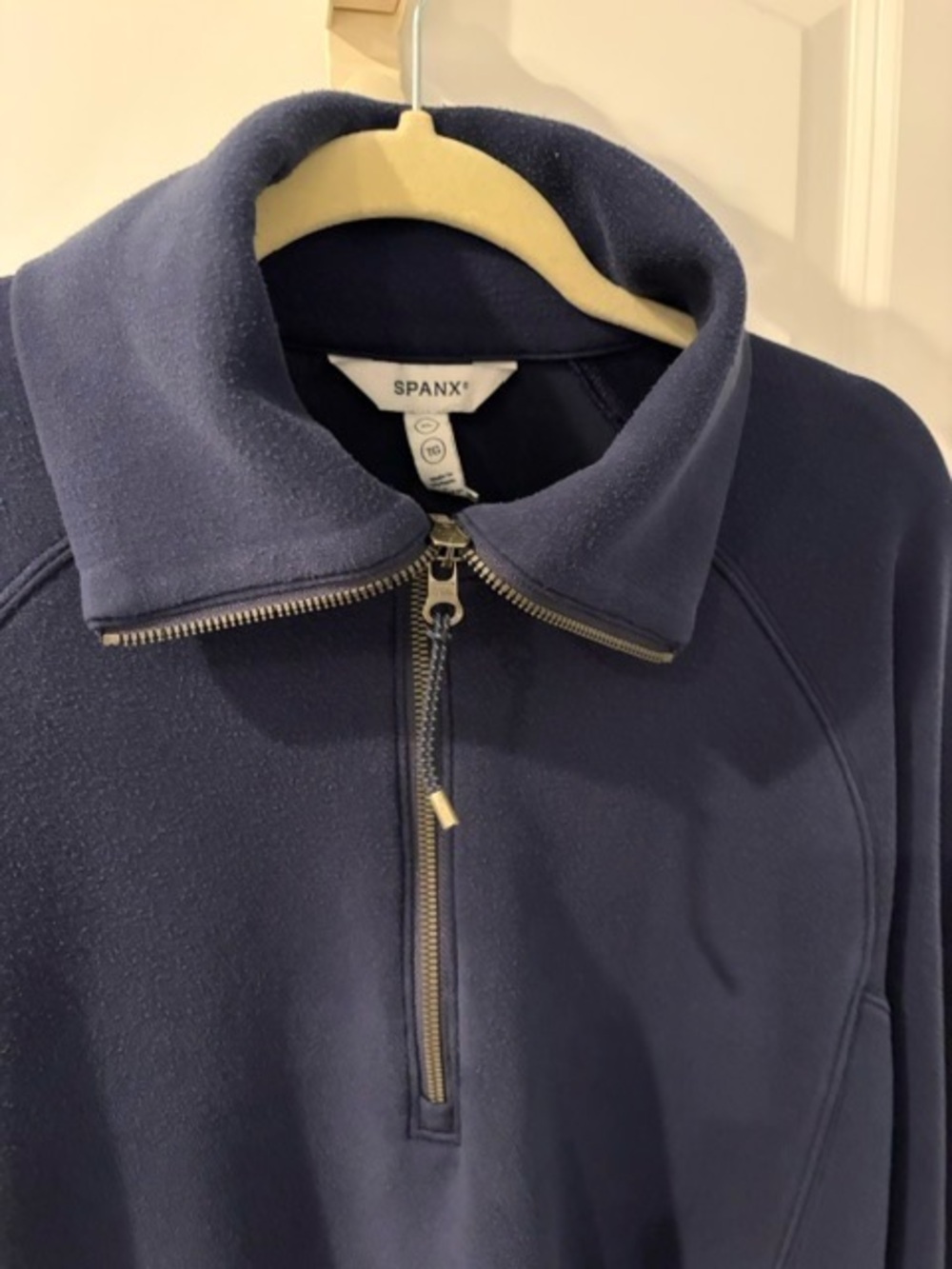 SPANX Air Essentials Half Zip Pullover Sweatshirt size XL